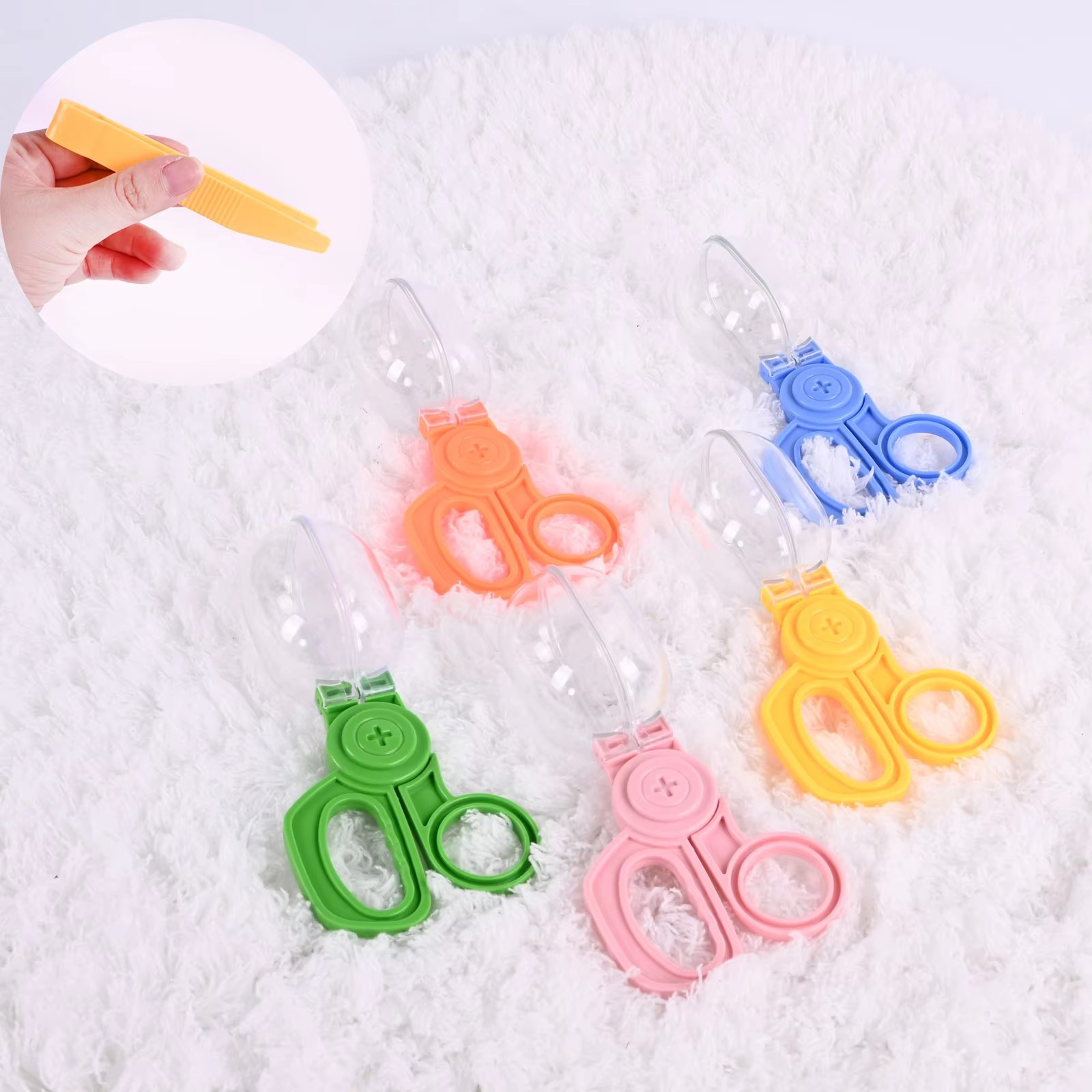 Adventure Outdoor Equipment - アドベンチャー昆虫カプセルクリップおもちゃアクセサリー、試験管クリップスプーン、子供用アウトドアスポーツトレーニングおもちゃ
