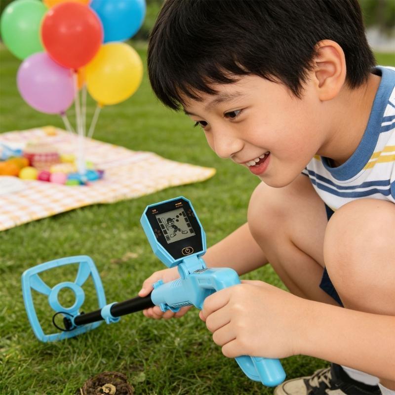 Outdoor Adventure Activities For Kids - 安全検出ツール子供用金属探知機丸みを帯びたエッジ家族の絆アクティビティ屋外週末冒険楽しい M4YD