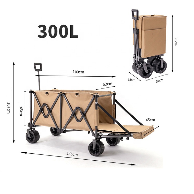 Adventure Outdoor Equipment - 多用途トロリー ポータブル折りたたみ式キャンプカート アウトドアアドベンチャー、ピクニック、家畜の運搬用