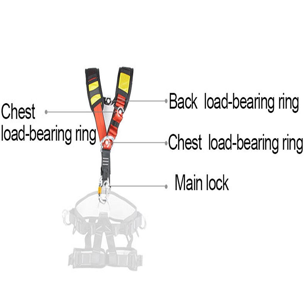 Adventure Outdoor Equipment - かわいいハーネスショルダーストラップ登山用具用調節可能なサイズ高さハーネスアクセサリーアウトドアスポーツアドベンチャー