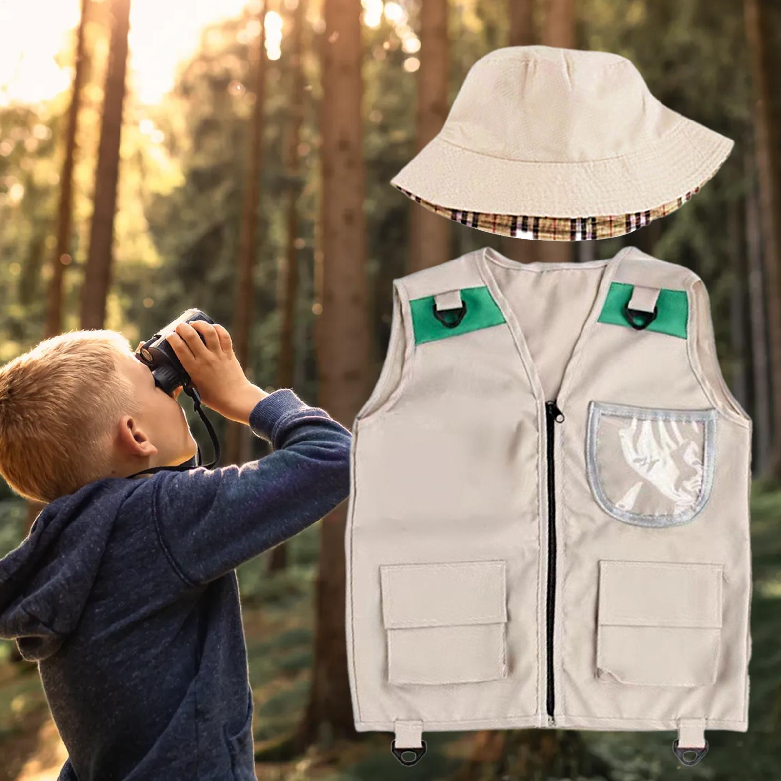 キッズエクスプローラーベストと帽子コスチューム、サファリカー - Outdoor Adventure Activities For Kids のレビューと価格