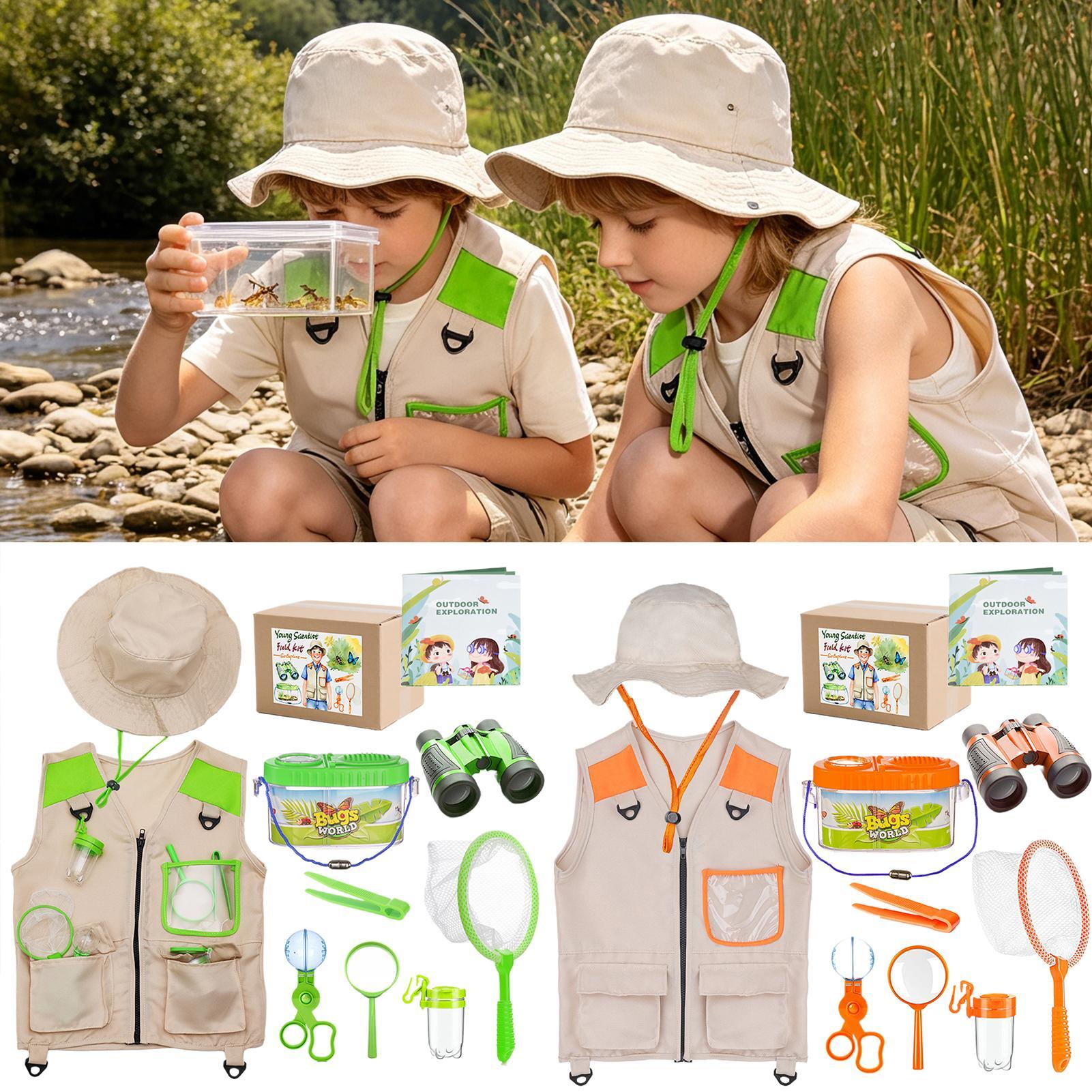 子供用アドベンチャーキット 帽子付き 軽量 通気性 教育玩具 - Outdoor Adventure Activities For Kids のレビューと価格