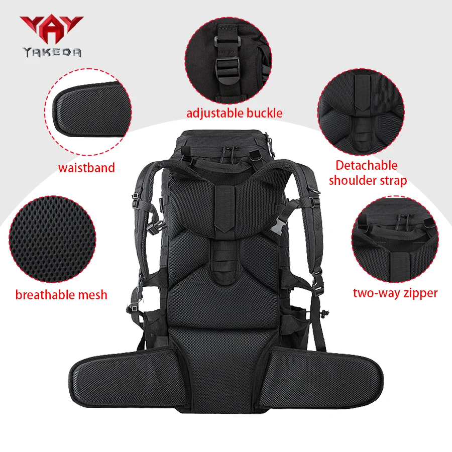 YAKEDA 70L アウトドア大容量バックパック アドベン - Adventure Outdoor Equipment のレビューと価格