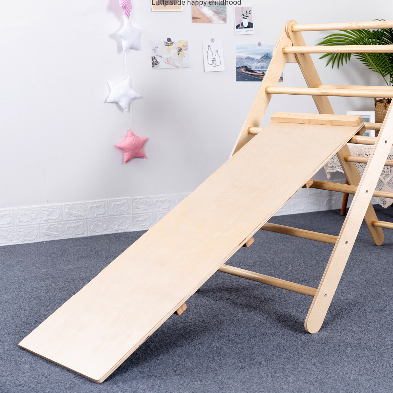 折りたたみ式木製三角形クライマー、スライドランプ付き、屋内外 - Outdoor Adventure Activities For Kids のレビューと価格