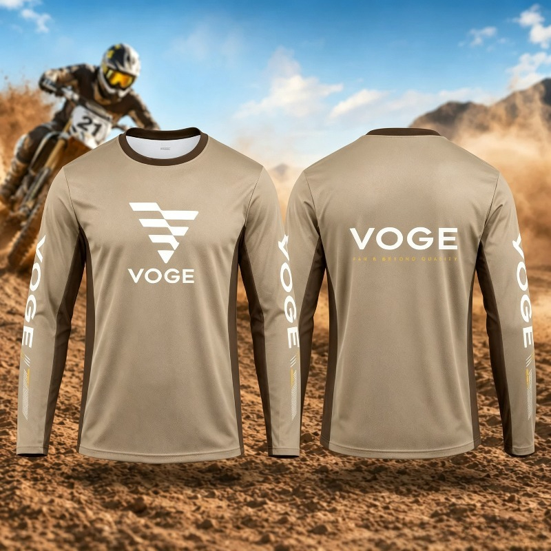 新作ユニセックスバイクライディング長袖Tシャツ VOGE 3 - Outdoor Adventure With Kids のレビューと価格