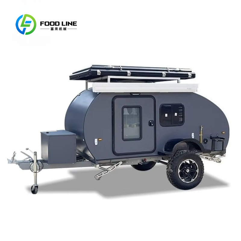 カスタムメイドのダークグレーのオフロードティアドロップ型トラ - Adventure Outdoor Equipment のレビューと価格
