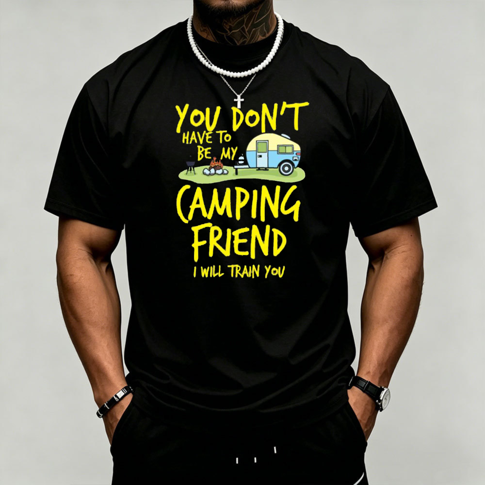 キャンプ キャンパートレーラー グラフィック メンズ Tシャ - Outdoor Adventure Quotes Short のレビューと価格