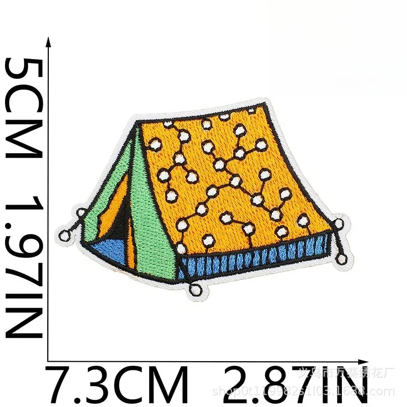 アウトドアアドベンチャー刺繍布ステッカートラベルバッグ装飾パ - Adventure Outdoor Equipment のレビューと価格