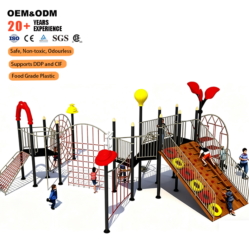 2026年エコフレンドリーなプラスチックと金属構造の屋外遊び - Outdoor Adventure Activities For Kids のレビューと価格