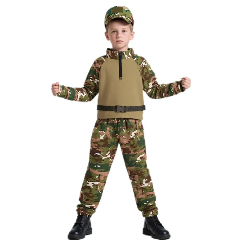 子供大人迷彩カエル衣装サマーキャンプコスチュームスタンドカラ - Outdoor Adventure With Kids のレビューと価格