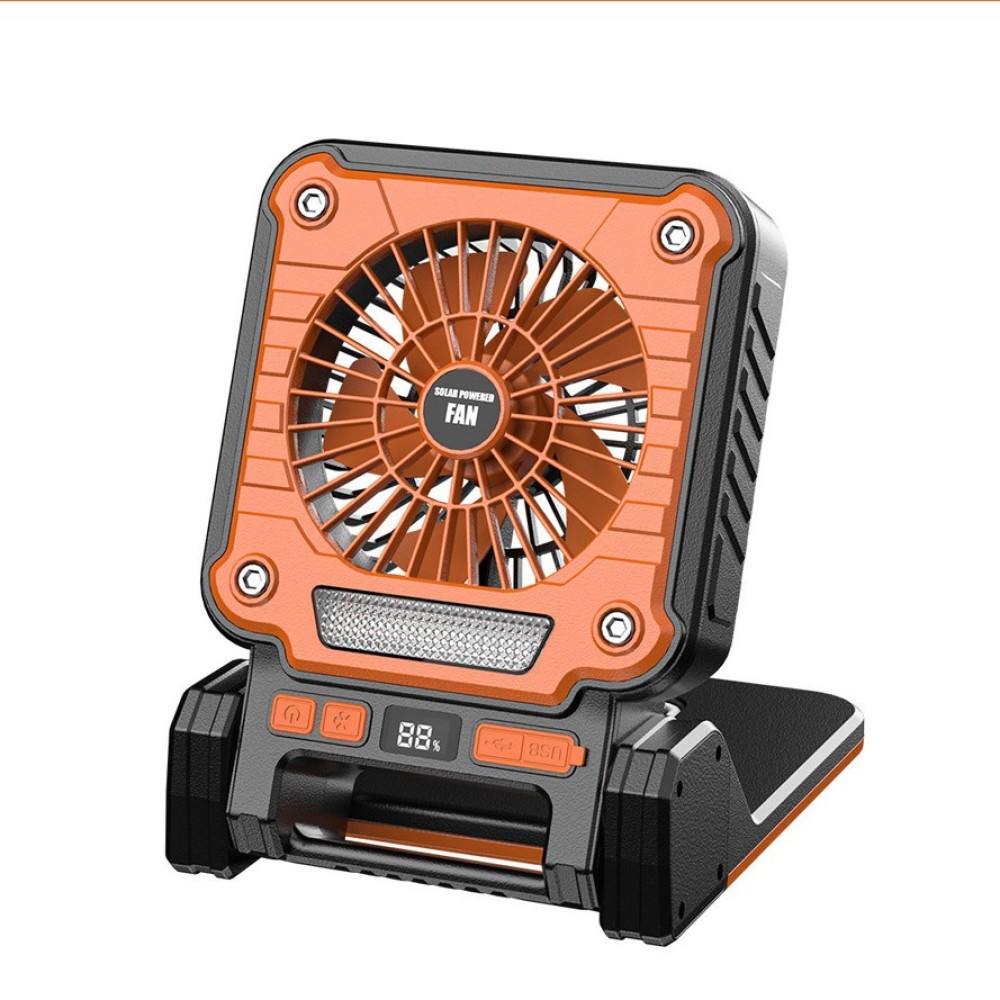 多機能アウトドアキャンプファンライトソーラーUSB LEDテ - Adventure Outdoor Equipment のレビューと価格
