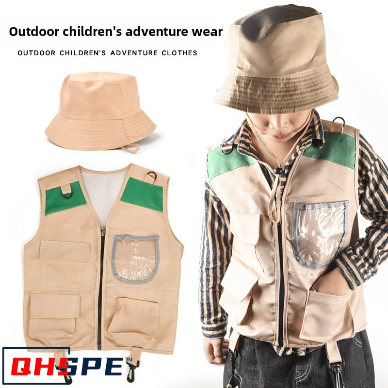 キッズエクスプローラーベスト＆ハットコスチュームサファリカー - Outdoor Adventure Activities For Kids のレビューと価格