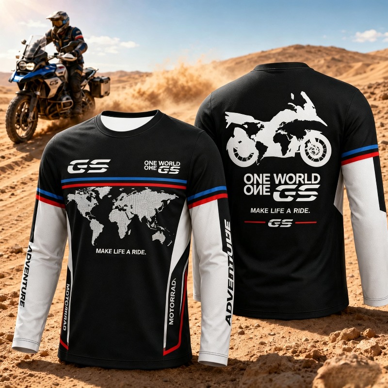 バイク愛好家のためのGSアドベンチャーモトラッド風長袖トップ - Outdoor Adventure With Kids のレビューと価格