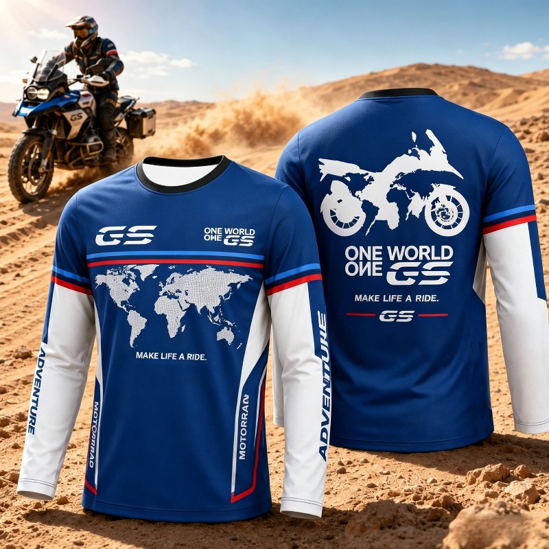 バイク愛好家のためのGSアドベンチャーモトラッド風長袖トップ - Outdoor Adventure With Kids のレビューと価格