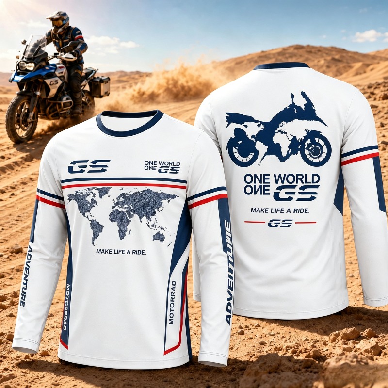 バイク愛好家のためのGSアドベンチャーモトラッド風長袖トップ - Outdoor Adventure With Kids のレビューと価格