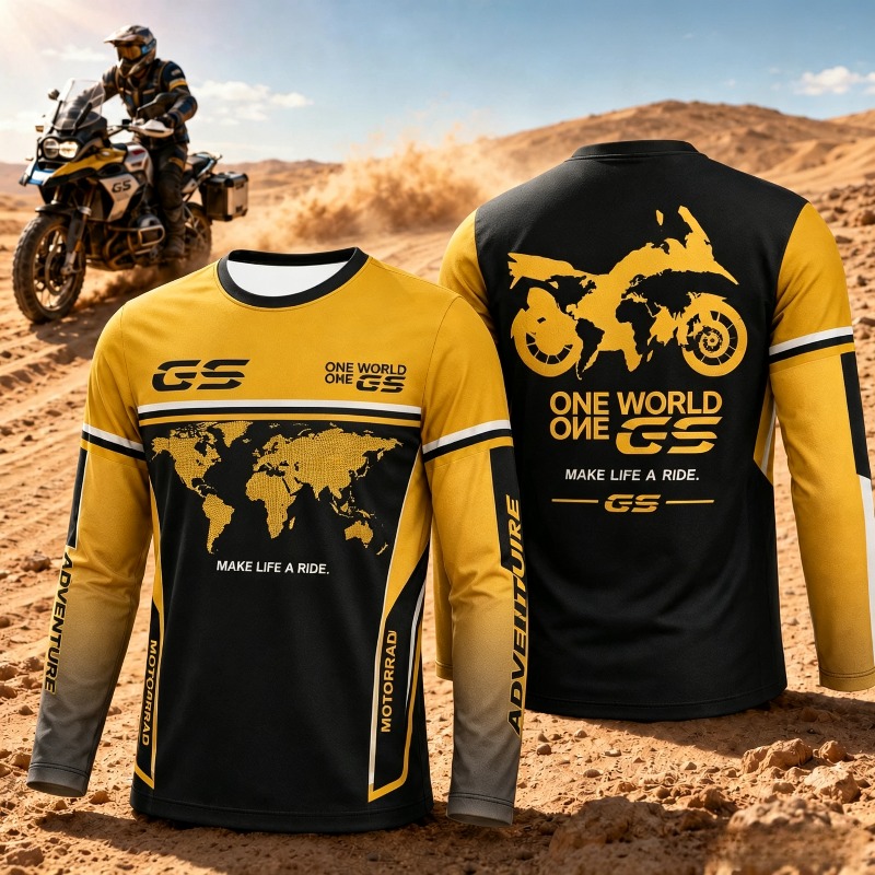 バイク愛好家のためのGSアドベンチャーモトラッド風長袖トップ - Outdoor Adventure With Kids のレビューと価格